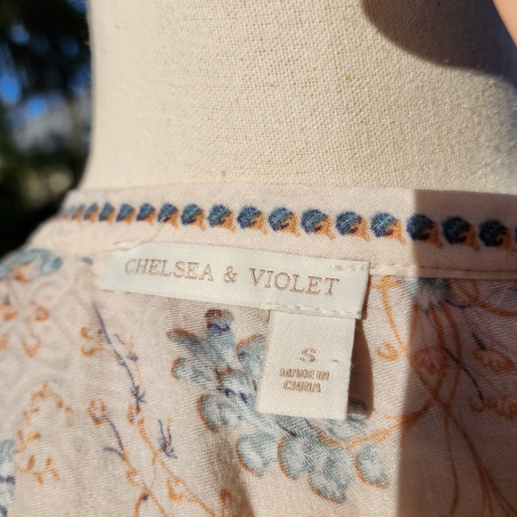 Chelsea & Violet Hi-Lo Prarie Midi Dress Sz S - Picture 3 of 13